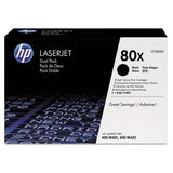 HP HP 80X, (CF280X-D) 2-Pack High-Yield Black Original LaserJet Toner Cartridges (HEWCF280XD) Each