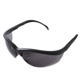 MCR Safety Klondike Safety Glasses, Matte Black Frame, Gray Lens (CRWKD112BX) Box of 12