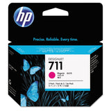 HP HP 711, (CZ135A) 3-Pack Magenta Original Ink Cartridges (HEWCZ135A) Pack of 3