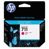 HP HP 711, (CZ131A) Magenta Original Ink Cartridge (HEWCZ131A) Each