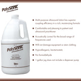 Polysonic® Ultrasound Lotion Multi-Purpose 1 gal. Pump Bottle (420508_CS) 4/CS