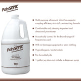Polysonic® Ultrasound Lotion Multi-Purpose 1 gal. Pump Bottle (420508_GL) 1/GL