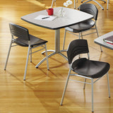 Iceberg CafeWorks Cafe-Height Table, Square, 36" x 36" x 30", Gray/Silver (ICE65617) Each
