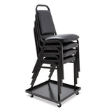 Alera® Stacking Chair Dolly, Metal, 320 lb Capacity, 22.44" x 22.44" x 3.93", Black (ALESCCART) Each