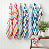 Hospeco® Cabo Cabana Beach Towel 30x70 Navy/Blue, 4/Pack (CABOCABANA-NV/BL) Pack of 4