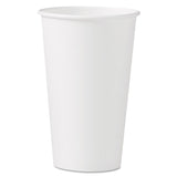 SOLO® Single-Sided Poly Paper Hot Cups, 16 oz, White, 50 Sleeve, 20 Sleeves/Carton (SCC316W) Case of 1000