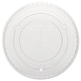 SOLO® Straw-Slot Cold Cup Lids, Fits 10 oz Cups, Clear, 100 Pack, 25 Packs/Carton (DCC600TS)
