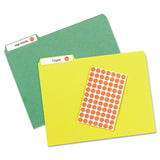 Avery® Handwrite Only Self-Adhesive Removable Round Color-Coding Labels, 0.5" dia, Neon Red, 60/Sheet, 14 Sheets/Pack, (5051) (AVE05051) Pack of 800