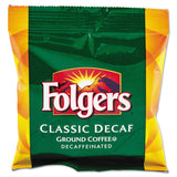 Folgers® Coffee Filter Packs, Decaffeinated Classic Roast, 9/10oz, 10/Pack, 4 Packs/Carton (FOL06122) Case of 40