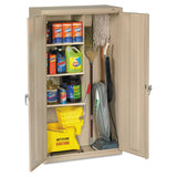 Tennsco Janitorial Cabinet, 36w x 18d x 64h, Putty (TNNJAN6618DHPY) Each