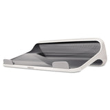 Fellowes® I-Spire Series Laptop Lift, 13.19" x 9.31" x 4.13", White/Gray, Supports 10 lbs (FEL9311201) Each
