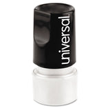 Universal® Round Message Stamp, CHECK MARK, Pre-Inked/Re-Inkable, Red (UNV10075) Each