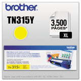 Brother TN315Y High-Yield Toner, 3,500 Page-Yield, Yellow (BRTTN315Y) Each