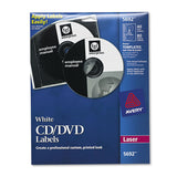 Avery® Laser CD Labels, Matte White, 40/Pack (AVE5692) Pack of 40
