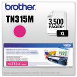 Brother TN315M High-Yield Toner, 3,500 Page-Yield, Magenta (BRTTN315M) Each