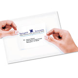 Avery® Repositionable Shipping Labels w/SureFeed, Inkjet, 3.33 x 4, White, 150/Box (AVE58164) Pack of 50