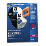 Avery® Laser CD Labels, Matte White, 50/Pack (AVE5931) Pack of 50
