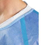 Cardinal Health™ Chemotherapy Procedure Gown One Size Fits Most Blue NonSterile AAMI Level 4 Disposable (1253174_BG) 10/BG