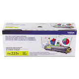 Brother TN225Y High-Yield Toner, 2,200 Page-Yield, Yellow (BRTTN225Y) Each