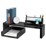 Fellowes® Designer Suites Shelf, 30 lb Capacity, 26 x 7 x 6.75, Black Pearl (FEL8038801) Each