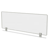 Linea Italia® Trento Line Dividing Panel, Polycarbonate, 47.13w x 1.75d x 15.5h, Translucent (LITTR721) Each