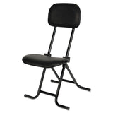 Alera® Alera IL Series Height-Adjustable Folding Stool, Supports Up to 300 lb, 27.5" Seat Height, Black (ALECS612) Each