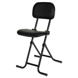 Alera® Alera IL Series Height-Adjustable Folding Stool, Supports Up to 300 lb, 27.5" Seat Height, Black (ALECS612) Each
