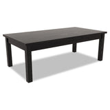 Alera® Alera Valencia Series Occasional Table, Rectangle, 47.25w x 19.13d x 16.38h, Black (ALEVA7548BK) Each