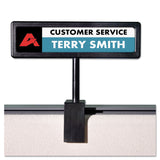 People Pointer™ People Pointer Cubicle Sign, Plastic, 8.5 x 2, Black (AVT75334) Each