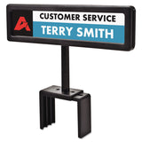 People Pointer™ People Pointer Cubicle Sign, Plastic, 8.5 x 2, Black (AVT75334) Each