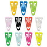 GEM® Plastic Paper Clips, Medium, Smooth, Assorted Colors, 500/Box (GEMPC0300) Box of 500