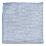 Rubbermaid® Commercial Microfiber Cleaning Cloths, 12 x 12, Blue, 24/Pack (RCP1820579) Bag of 24