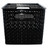 Advantus Weave Bins, 13.88 x 10.5 x 8.75, Black, 2/Pack (AVT40328) Pack of 2