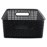 Advantus Weave Bins, 14.25 x 10.25 x 4.75, Black, 2/Pack (AVT40327) Pack of 2