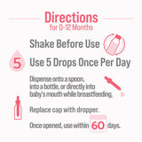 Culturelle® Digestive Calm + Comfort Pediatric Probiotic Dietary Supplement .29 oz. Oral Drops (1270216_BX) 1/BX