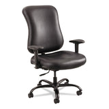 Safco® Optimus High Back Big and Tall Chair, Vinyl, Supports Up to 400 lb, 19" to 22" Seat Height, Black (SAF3592BL) Each