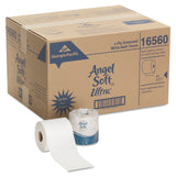 Georgia Pacific® Professional Angel Soft ps Ultra 2-Ply Premium Bathroom Tissue, Septic Safe, White, 400 Sheets/Roll, 60/Carton (GPC16560) Case of 60