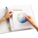 Avery® Quick Top and Side Loading Sheet Protectors, Letter, Diamond Clear, 50/Box (AVE73802) 1 Case of 50