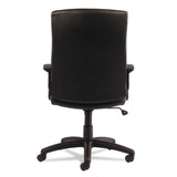 Alera® Alera YR Series Executive High-Back Swivel/Tilt Bonded Leather Chair, Supports 275 lb, 17.71" to 21.65" Seat Height, Black (ALEYR4119) Each