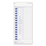 TOPS™ Time Clock Cards, Replacement for 35100-10, One Side, 4 x 9, 100/Pack (TOP12443) Pack of 100