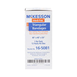 McKesson Triangular Bandage / Arm Sling Safety Pin One Size Fits Most (540284_BX) 12/BX