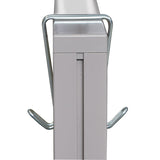 Alera® Double Sided Partition Garment Hook, Steel, 0.5 x 3.38 x 4.75, Over-the-Door/Over-the-Panel Mount, Silver, 2/Pack (ALECH2SR) Pack of 2