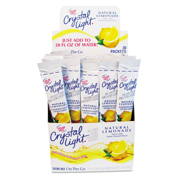 Crystal Light® Flavored Drink Mix, Lemonade, 30 .17oz Packets/Box (CRY79600)