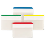 Post-it® Tabs Lined Tabs, 1/5-Cut, Assorted Colors, 2" Wide, 24/Pack (MMM686F1) Pack of 24