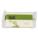 Pure & Natural™ Body and Facial Soap, Fresh Scent, # 1 1/2 Flow Wrap Bar, 500/Carton (PNN500150) Case of 500