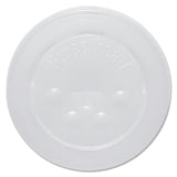 SOLO® Polystyrene Plastic Flat Straw-Slot Cold Cup Lids, Fits 12 oz to 24 oz Cups, Translucent, 125/Pack, 16 Packs/Carton (SCCL16BL) Case of 2000