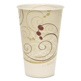 SOLO® Symphony Treated-Paper Cold Cups, 12 oz, White/Beige/Red, 100/Bag, 20 Bags/Carton (SCCR12NSYM) Case of 2000