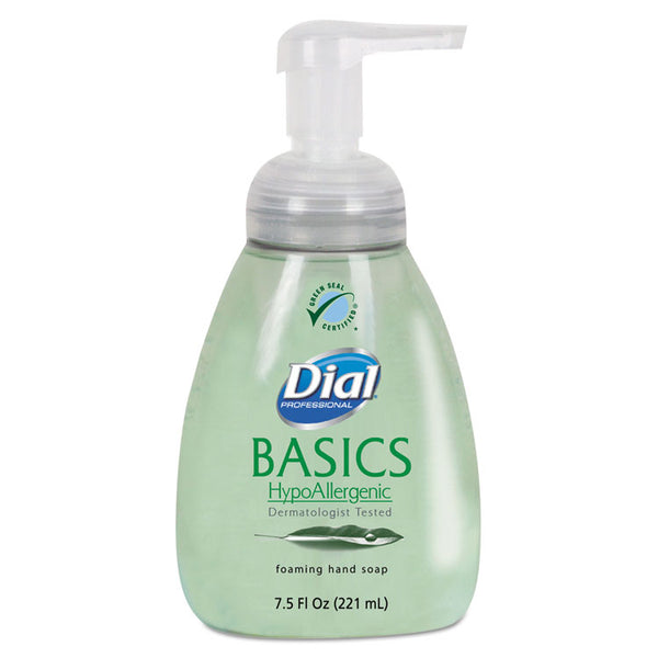 Dial® Professional Basics Hypoallergenic Foaming Hand Wash, Honeysuckle, 7.5 oz Pump (DIA06042)