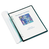 ACCO ACCOHIDE Frosted Front Report Cover, Prong Fastener, 3" Capacity, 500 Sheets, 8.5 x 11, Frosted/Black (ACC36251) 1 Pack of 1