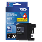 Brother LC109BK Innobella Super High-Yield Ink, 2,400 Page-Yield, Black (BRTLC109BK) Each